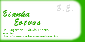 bianka eotvos business card